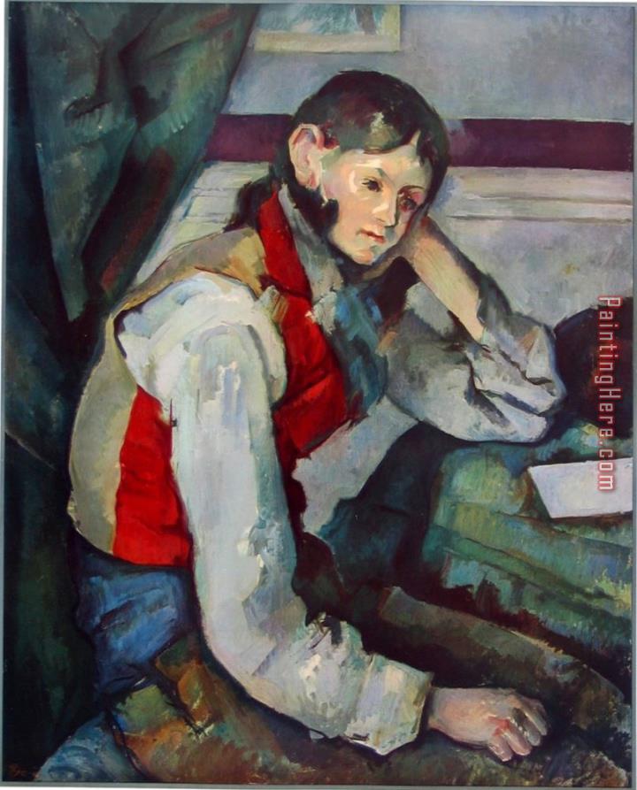 Paul Cezanne The Boy with Red Vest